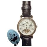 Stauer Automatic Classic Timepieces Wristwatch with Black Leather Band