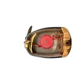 Stuhrling Original Gold-Tone Mechanical Wristwatch with Black Leather Strap