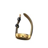 Stauer Chronograph Gold-Tone Watch with Leather Band