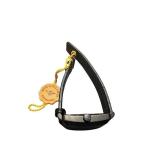 Stuhrling Original Square Face Black Leather Watch, Multi-Color Dial