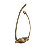 Elgin Gold Tone Ladies Wristwatch with Mesh Band