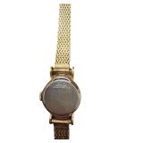 Elgin Gold Tone Ladies Wristwatch with Mesh Band