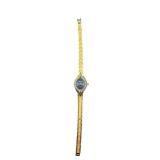 Vollmond Diamond Quartz Ladies Watch with Gold-Tone Band