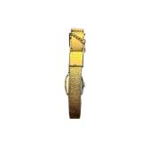 Vintage Seiko Gold Tone Ladies Wristwatch with Textured Band