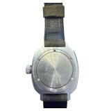 Vostok Komandirskie Russian Military Wristwatch with Green Canvas Strap