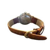 Sekonda Mechanical Wristwatch with Brown Leather Strap