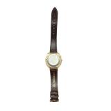 Raketa Vintage Russian Day-Date Wristwatch with Brown Leather Strap