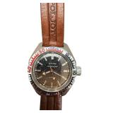 Vostok Amphibia Russian Mechanical Watch with Brown Leather Strap