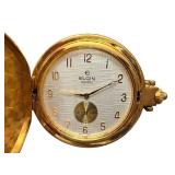 Vintage Elgin Gold-Tone Quartz Pocket Watch