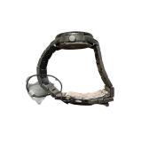 Citizen Eco-Drive Black Stainless Steel Chronograph Watch with Tag