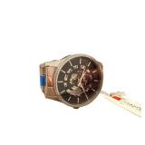 Caravelle New York Skeleton Dial Stainless Steel Watch