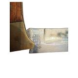 Vintage Folding Pocket Knife with Wooden Handle and Sheath