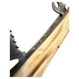 Vintage Multi-Function Knife with Bone Handle and Tools