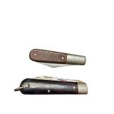 Lot of 2 Vintage Barlow Folding Pocket Knives