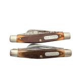 Set of 2 Old Timer Multi-Blade Pocket Knives