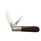 Pair of Vintage Barlow Folding Pocket Knives with Brown Handles