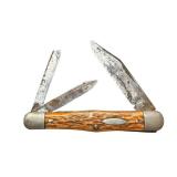 Set of 2 Vintage Pocket Knives with Jigged Handles