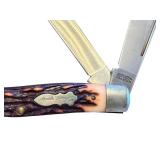 Set of 2 Schrade USA Middleman Jack Pocket Knives with Stag Handles