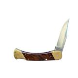 Schrade USA 8OT Folding Pocket Knife with Leather Sheath