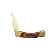 Schrade USA 8OT Folding Pocket Knife with Leather Sheath