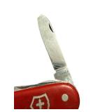 Set of 2 Vintage Swiss Army Pocket Knives Red