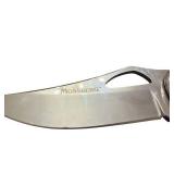 Mossberg Folding Pocket Knife with Sheath and Bone Handle