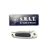 Smith & Wesson S.W.A.T. First Millennium Run Serrated Folding Knife with Box