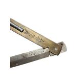 Vintage Johan Engstrom Eskilstuna Sweden Folding Knife with Wood Handle Sheath