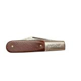 Vintage Barlow Two-Blade Pocket Knife with Brown Handle