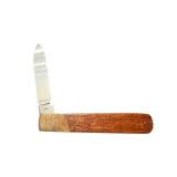 Stanley Folding Pocket Knife with Wooden Handle