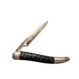 Vintage Imperial Prov RI Folding Pocket Knife with Stag Handle