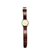 Timex Chronograph Wristwatch with Leather Strap