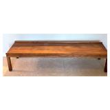 G - Mid Century Wooden Bench / Coffee Table