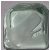 LR - Vintage Etched Glass Block / Paperweight with Whaling Scene