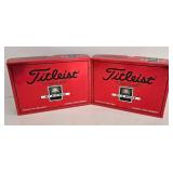 LR - 2 Boxes Titleist DT 2-Piece Golf Balls Unopened