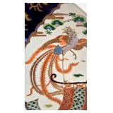 LR - Asian Tray and Bowl Set with Floral and Phoenix Motif