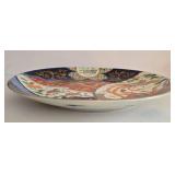 LR - Asian Tray and Bowl Set with Floral and Phoenix Motif
