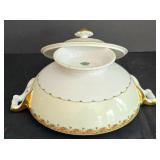LR - Vintage Meito China Serving Set Made in Japan - Platter, Casserole, Gravy Dish, Creamer, Sugar Bowl