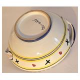 K - Ceramic Serving Tray, Handled Bowl, and Chicken-Shaped Egg Plate Set