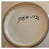 K - Ceramic Serving Tray, Handled Bowl, and Chicken-Shaped Egg Plate Set