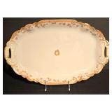 K - Antique CH Field Haviland Limoges Porcelain Serving Set with Gold Trim - 4 Pieces