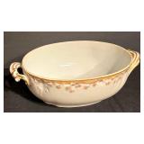 K - Antique CH Field Haviland Limoges Porcelain Serving Set with Gold Trim - 4 Pieces