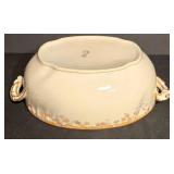 K - Antique CH Field Haviland Limoges Porcelain Serving Set with Gold Trim - 4 Pieces