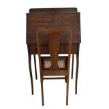 MB - Vintage Secretary Desk with Chair