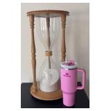 LL  - Large 23-Inch Wooden Sand Timer Hourglass