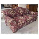LL  - Southern Furniture Co. Sofa / Couch with Southwestern Upholstery and Three Matching Pillows