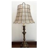 MB - Vintage Capiz Shell Shade Table Lamp