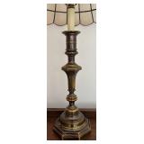 MB - Vintage Capiz Shell Shade Table Lamp