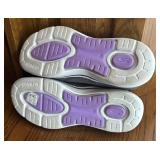 MB - Skechers Air-Cooled Arch Fit Shoes Gray with Purple Accents Size 10