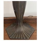 MB - Stunning Stained Glass Table Lamp with Art Nouveau Style Shade